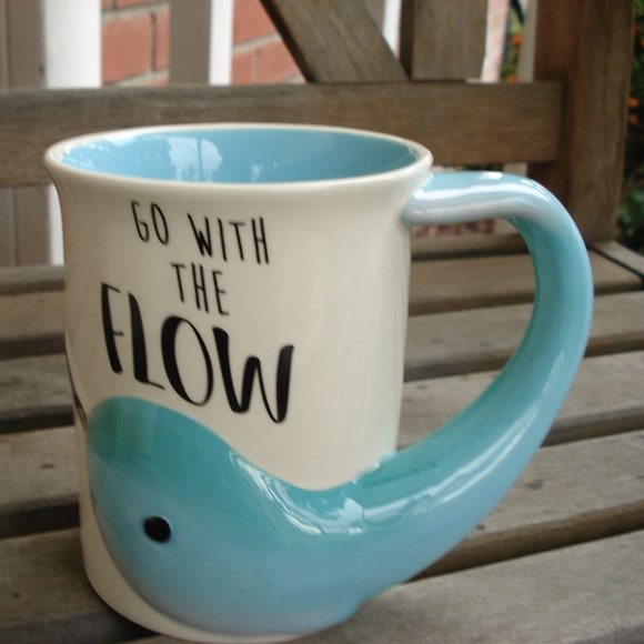 NARWHAL Go With The Flow Sculpted 16 oz Mug - Picture 2 of 7